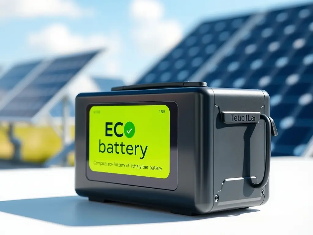 A detailed image of a 60V lithium battery pack, emphasizing its enhanced power capabilities and suitability for electric trikes and golf carts. The setting should be a golf course or a commercial loading area to illustrate its use cases.